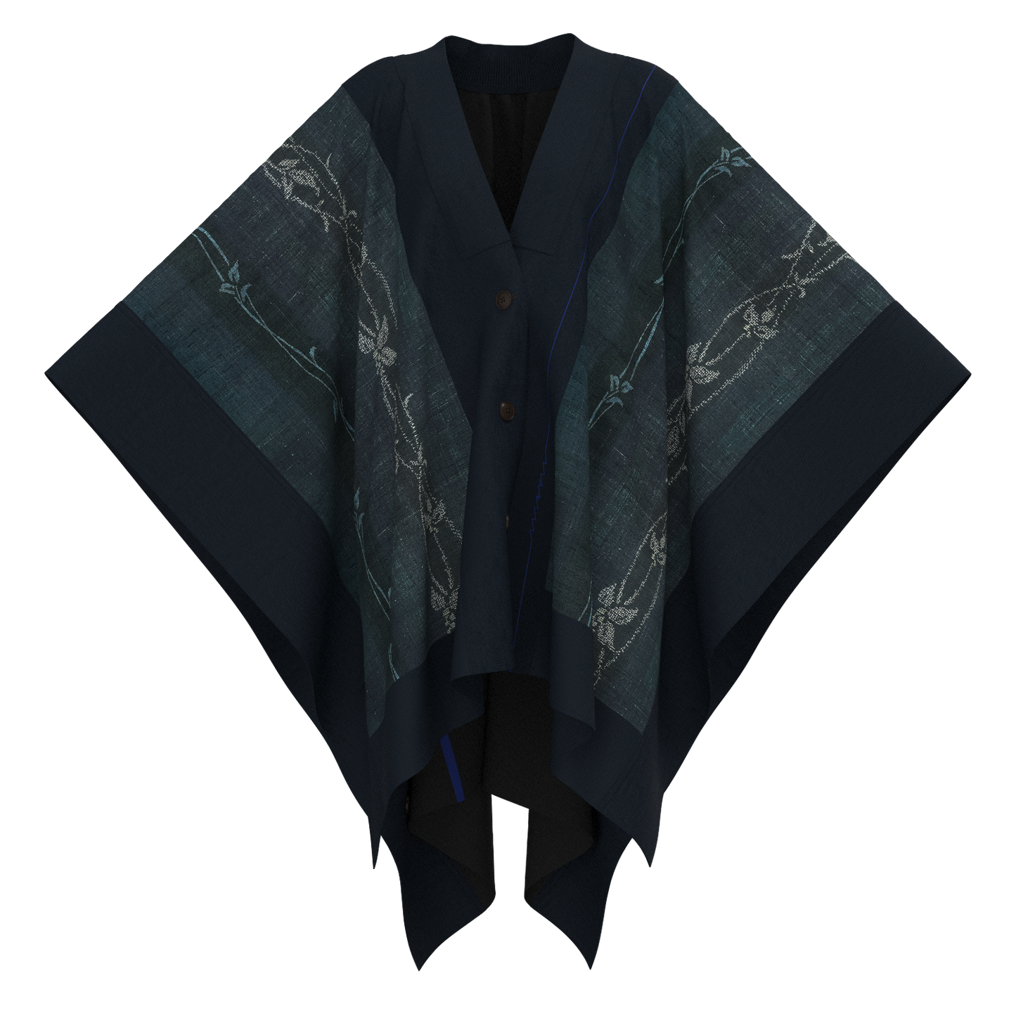 KAMUI - 石下結城紬 80亀甲飛び柄 花絣