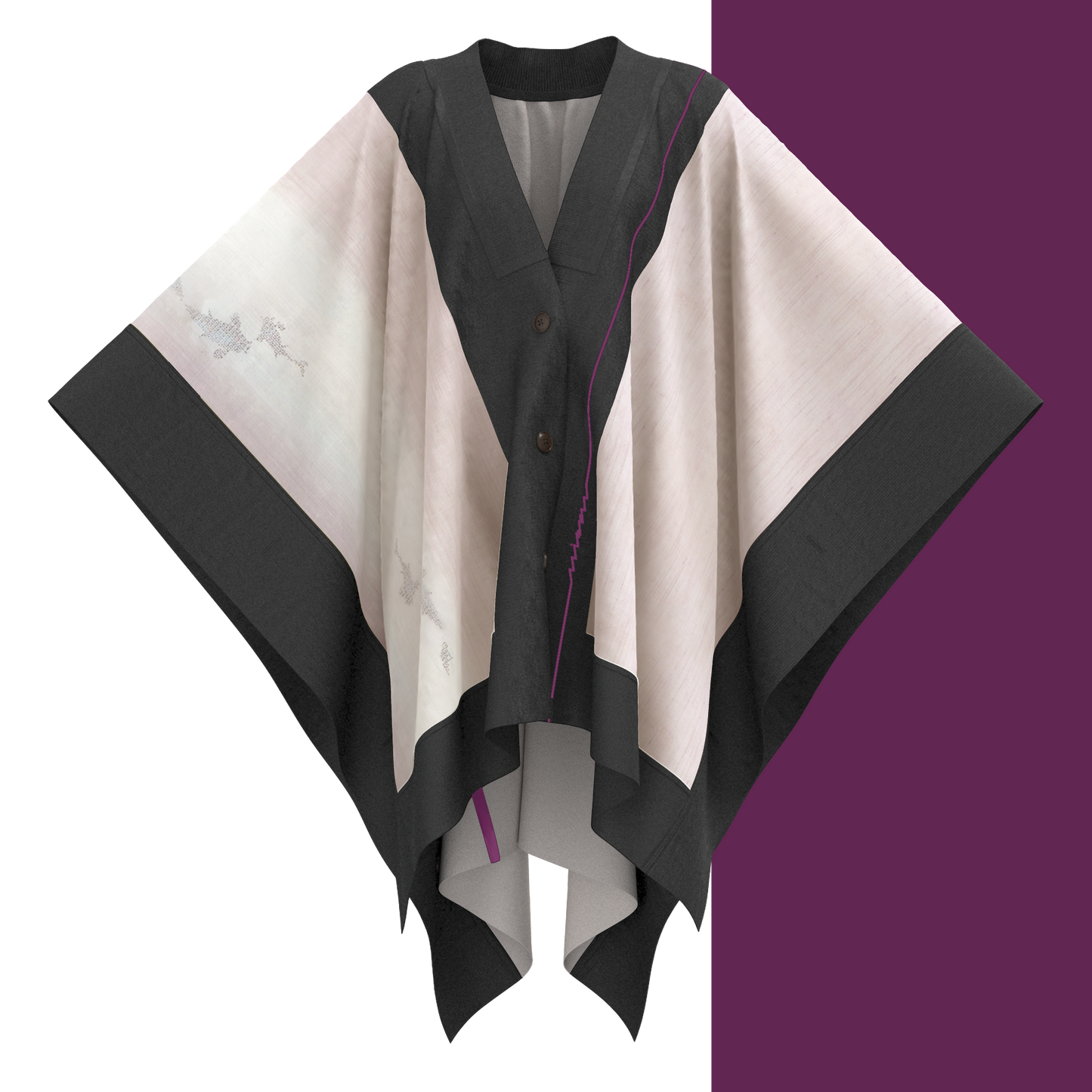 KAMUI - 石下結城紬「昇」八十細工亀甲飛び柄 昇り鯉