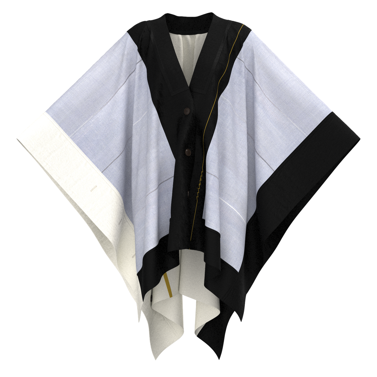 KAMUI - いしげ結城紬 変わり織 水色