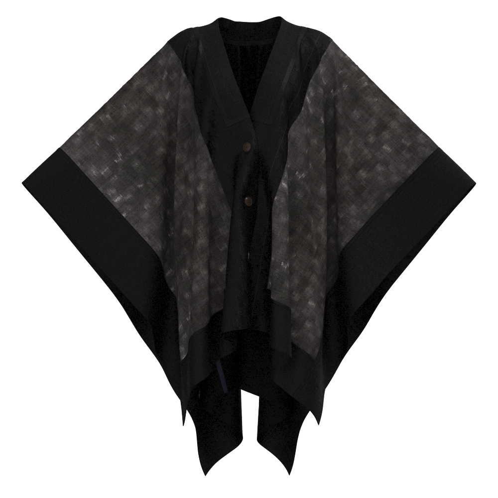 KIMONO knit square cape