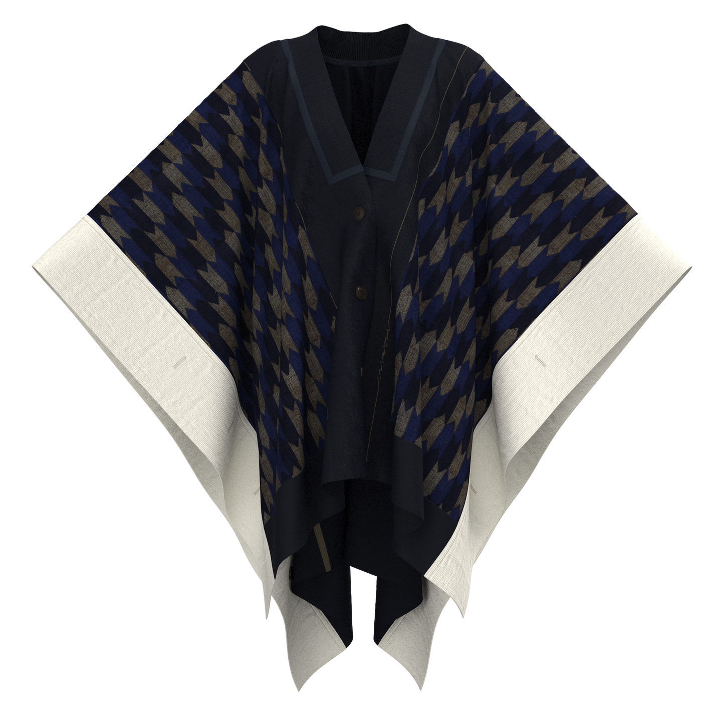 KIMONO knit square cape