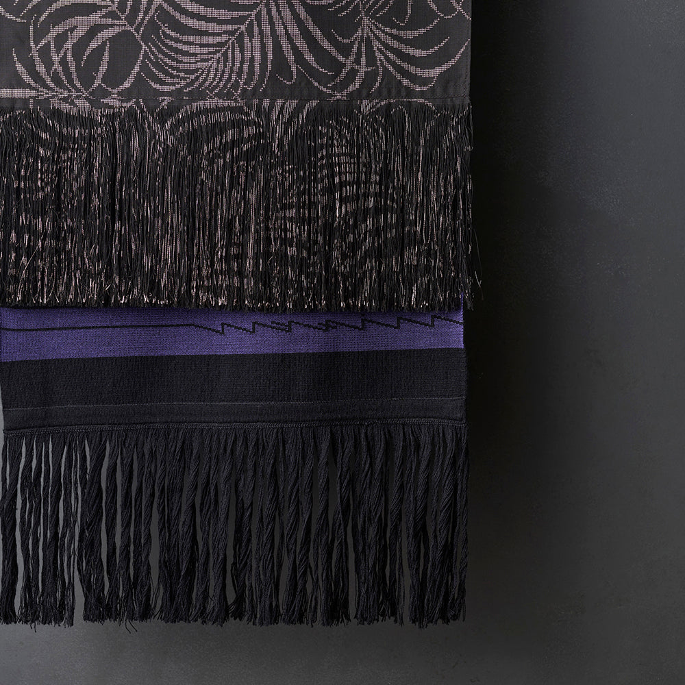 KIMONO KNIT LOGO SCARF