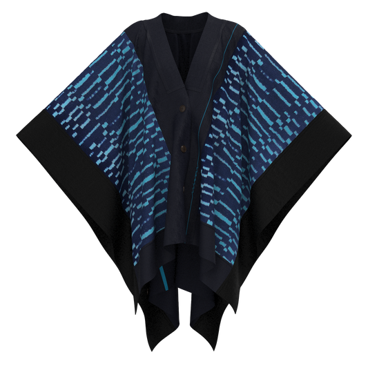 KIMONO knit square cape