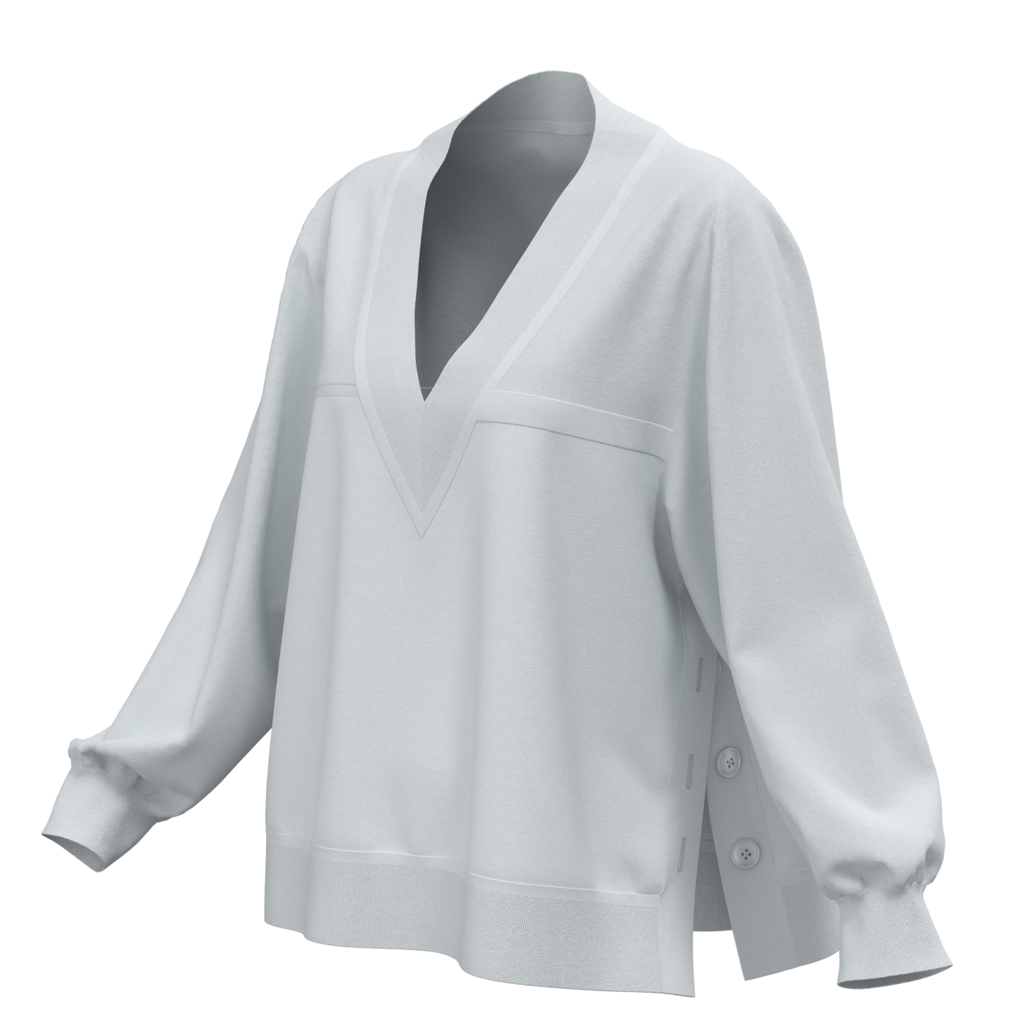 KIMONO Knit V-Neck Pullover/Women's