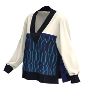 KIMONO Knit V-Neck Pullover/Women's