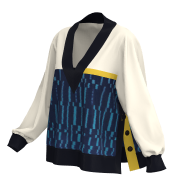 KIMONO Knit V-Neck Pullover/Women's