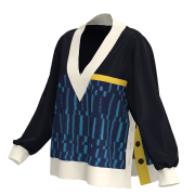 KIMONO Knit V-Neck Pullover/Women's
