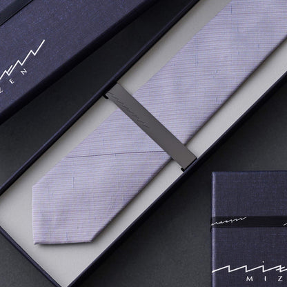 Slash tie/Men's - Ushiku Tsumugi "Noboru" Chambray Raincoat