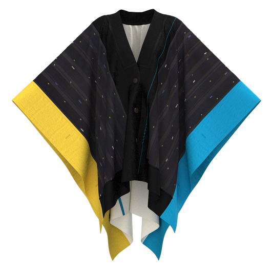 KIMONO knit square cape