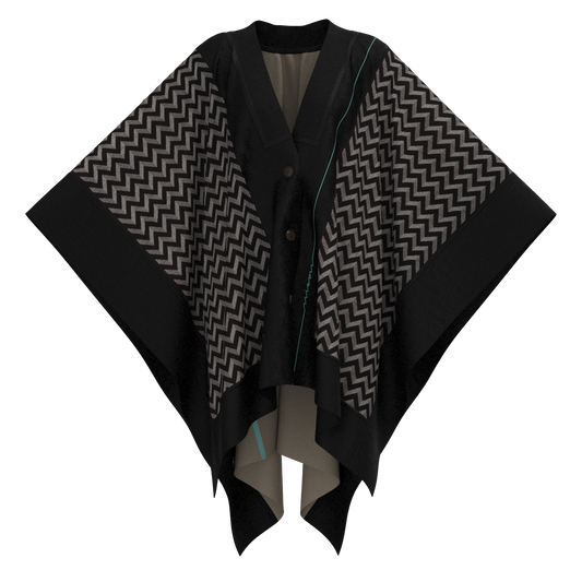 KIMONO knit square cape