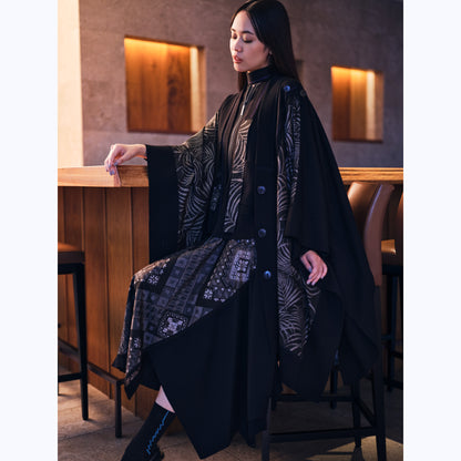 KIMONO knit square cape