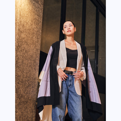 KAMUI - いしげ結城紬　変わり織　水色