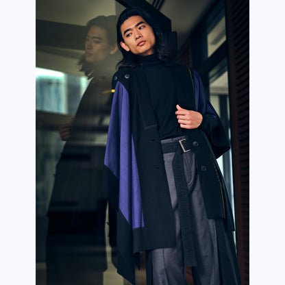 KAMUI - 牛首紬「勝」ランダムタテ絣フラシ雨