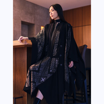 KIMONO knit square cape