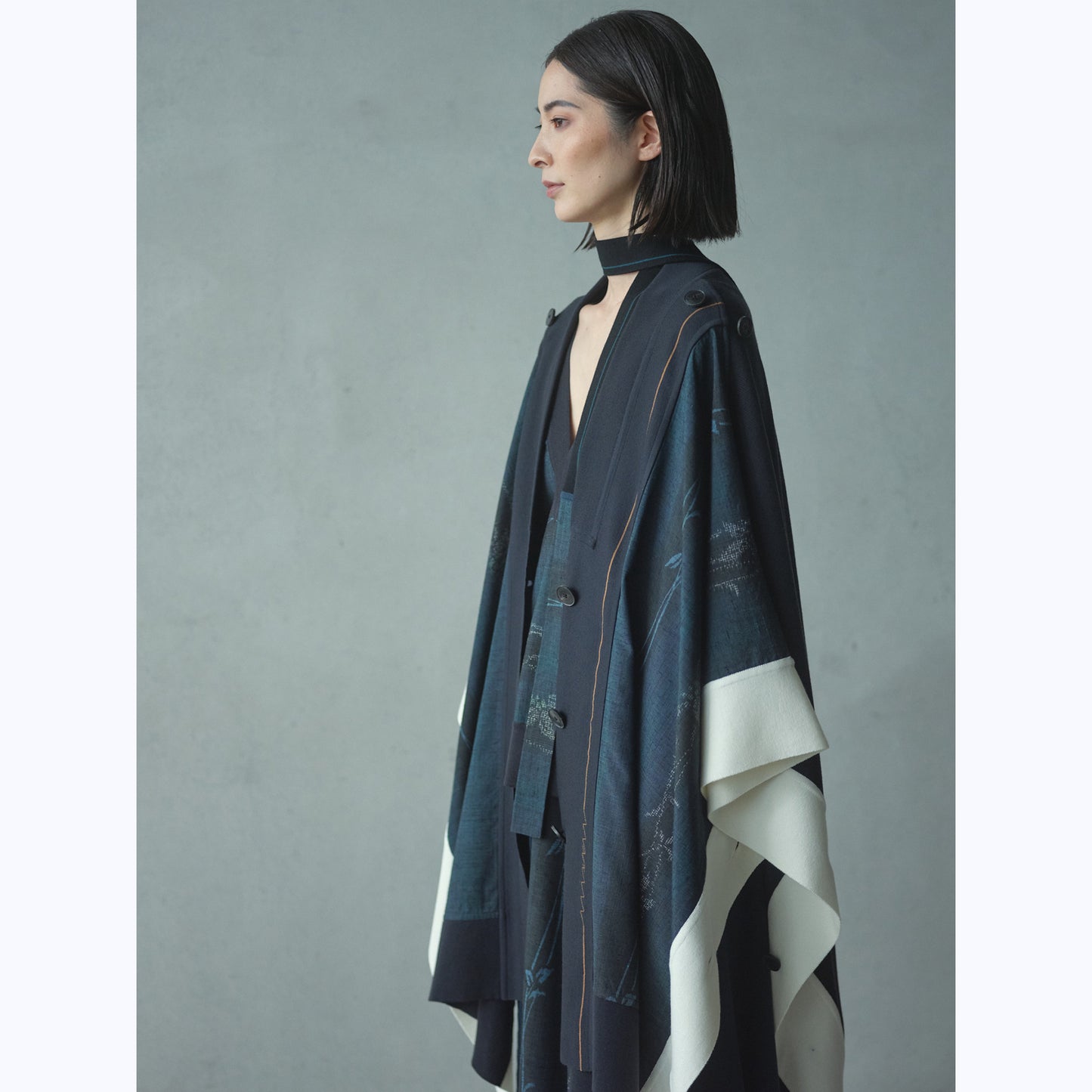 KAMUI - 石下結城紬 80亀甲飛び柄 花絣