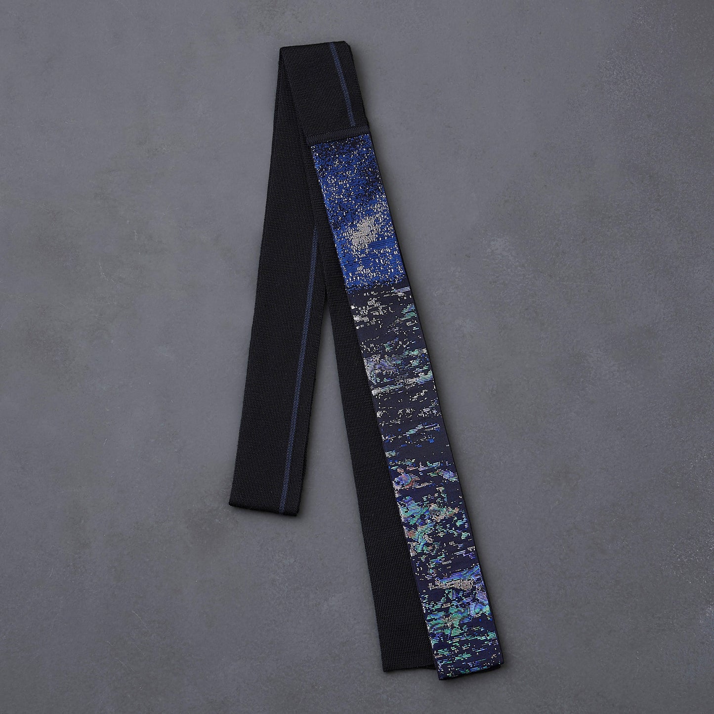 KIMONOニット タイダブル - 螺鈿織　星空と海