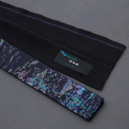 KIMONOニット タイダブル - 螺鈿織　星空と海