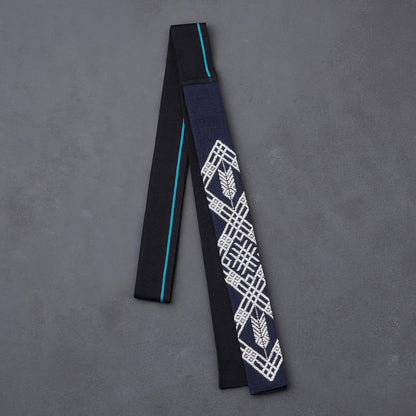 KIMONOニット タイダブル - こぎん刺し「勝」矢羽根