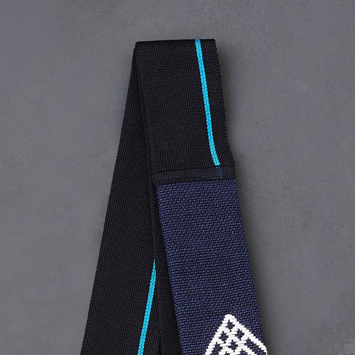 KIMONOニット タイダブル - こぎん刺し「勝」矢羽根