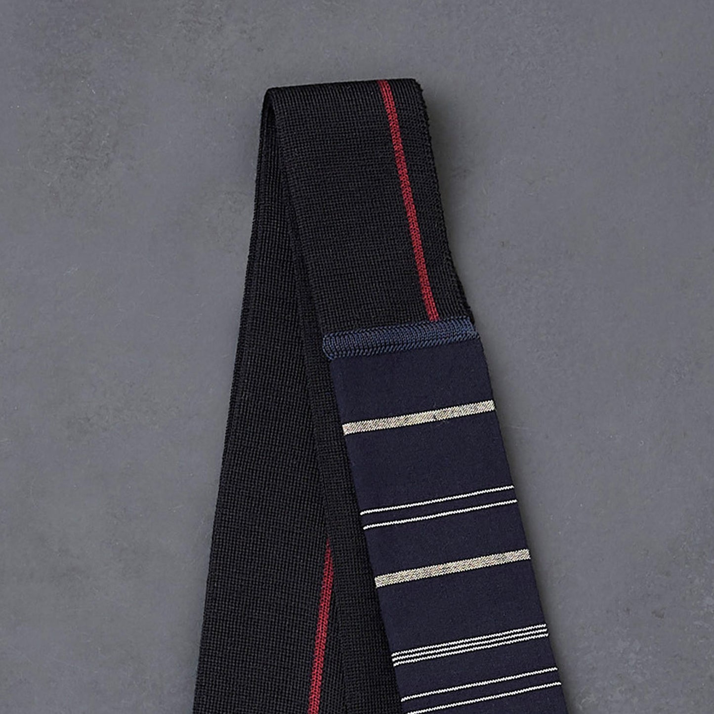 KIMONOニット タイダブル - 久留米絣「勝」勝蜻蛉