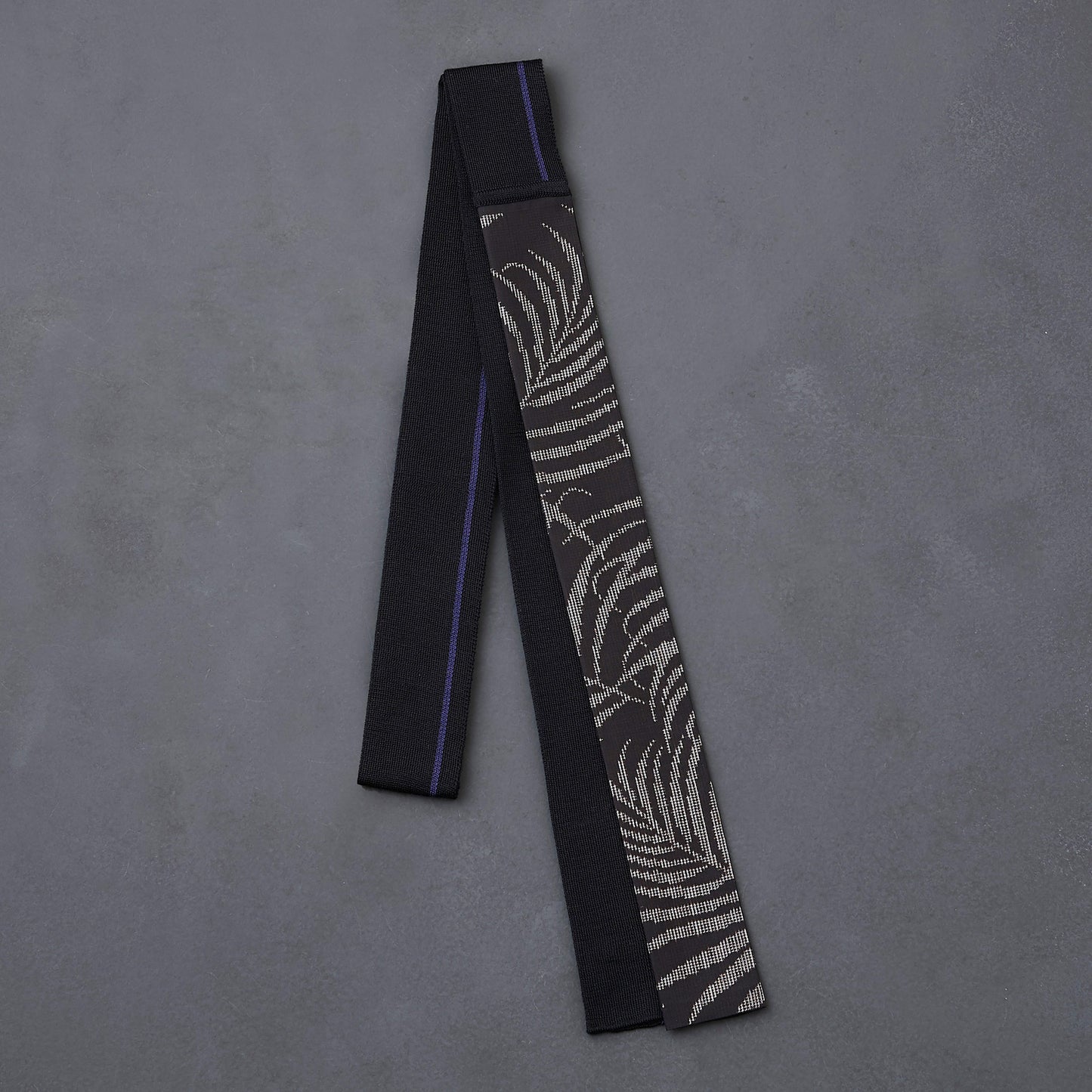 KIMONOニット タイダブル - 本場大島紬　シダ泥