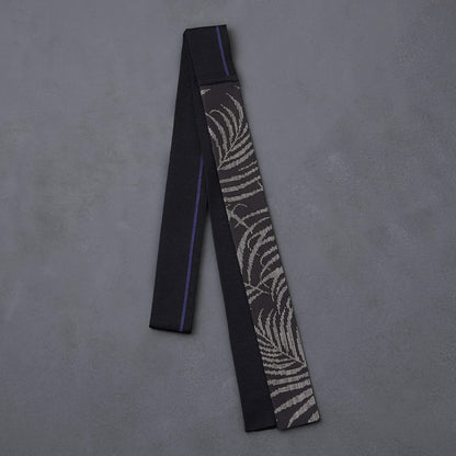 KIMONOニット タイダブル - 本場大島紬　シダ泥