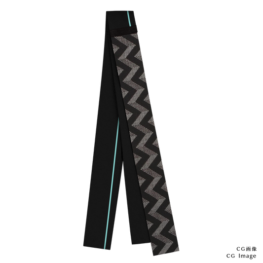 KIMONOニット タイダブル - 本場大島紬 蘇鉄泥