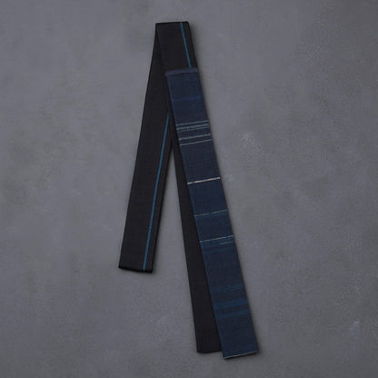 KIMONOニット タイダブル - 下井紬「勝」一列花織紬着尺