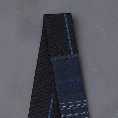 KIMONOニット タイダブル - 下井紬「勝」一列花織紬着尺