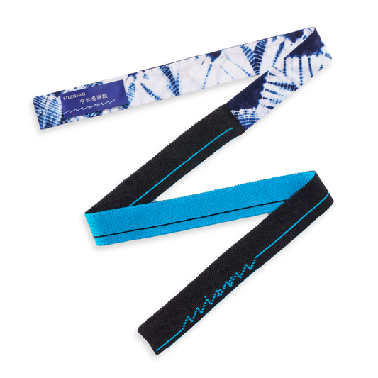 KIMONOニット　ミニタイ - 有松鳴海絞「勝」雁木杢目鎧段竜巻絞り