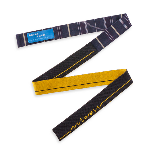 KIMONOニット　ミニタイ - 久留米絣「勝」勝蜻蛉