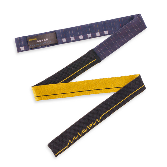 KIMONOニット　ミニタイ - 本場大島紬　華かすり「勝」1324