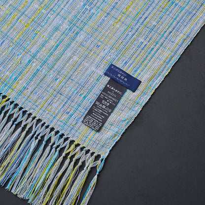 Fringe scarf, silk cord weave "Noboru"
