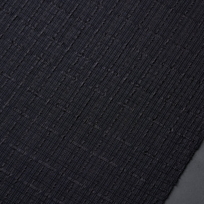 Fringe scarf, silk cord weave (black)