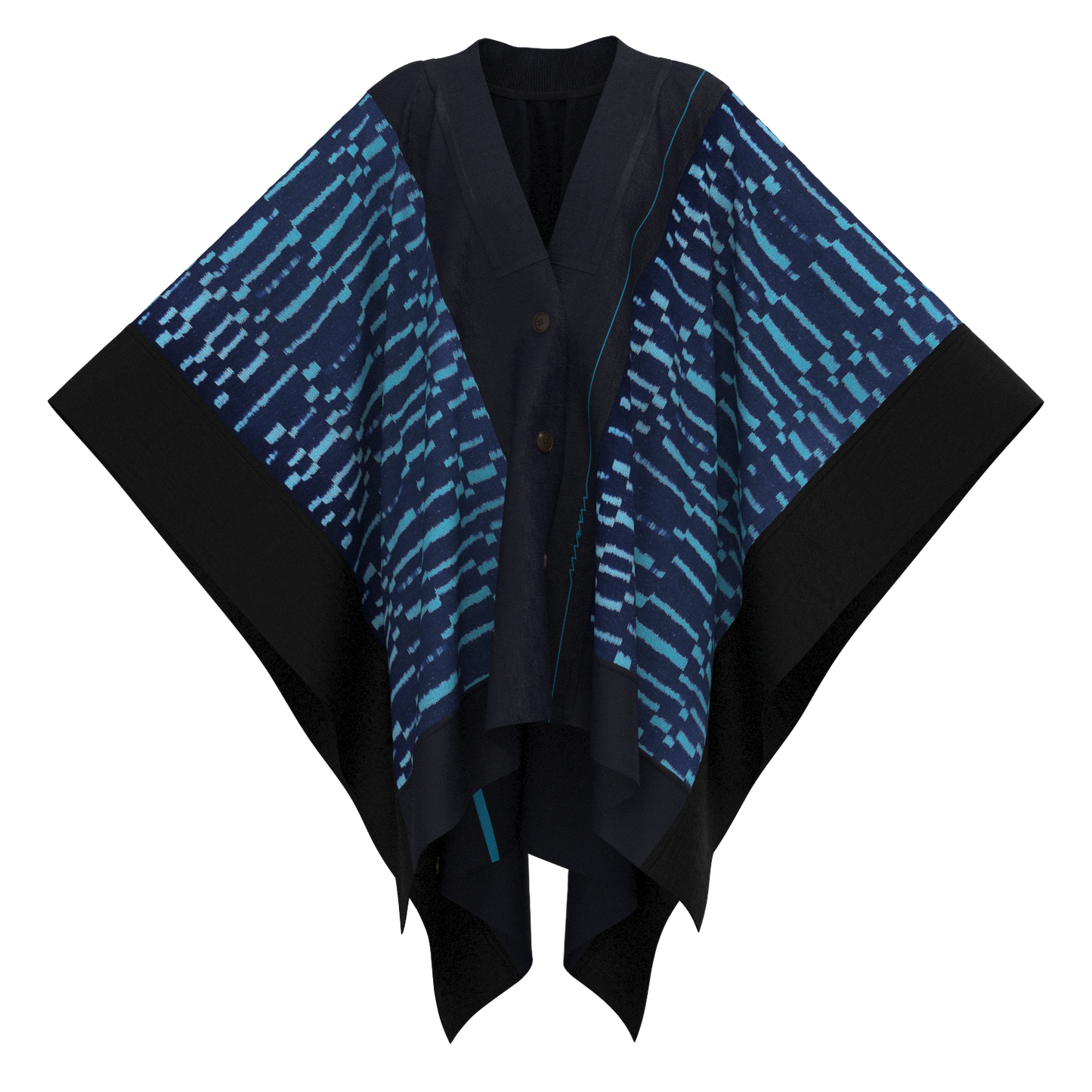 KIMONO knit square cape